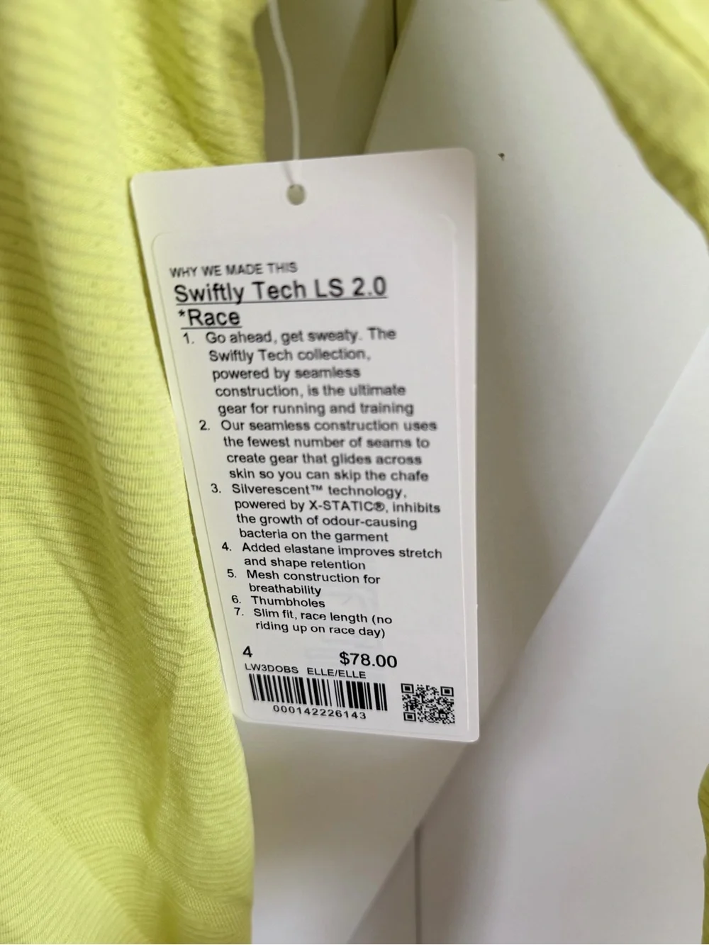 lululemon athletica color：electric lemon